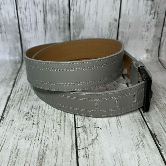 Calvin Klein Men's Synthetic Leather Belt Gray size L Large 621137 - Picture 3 of 8